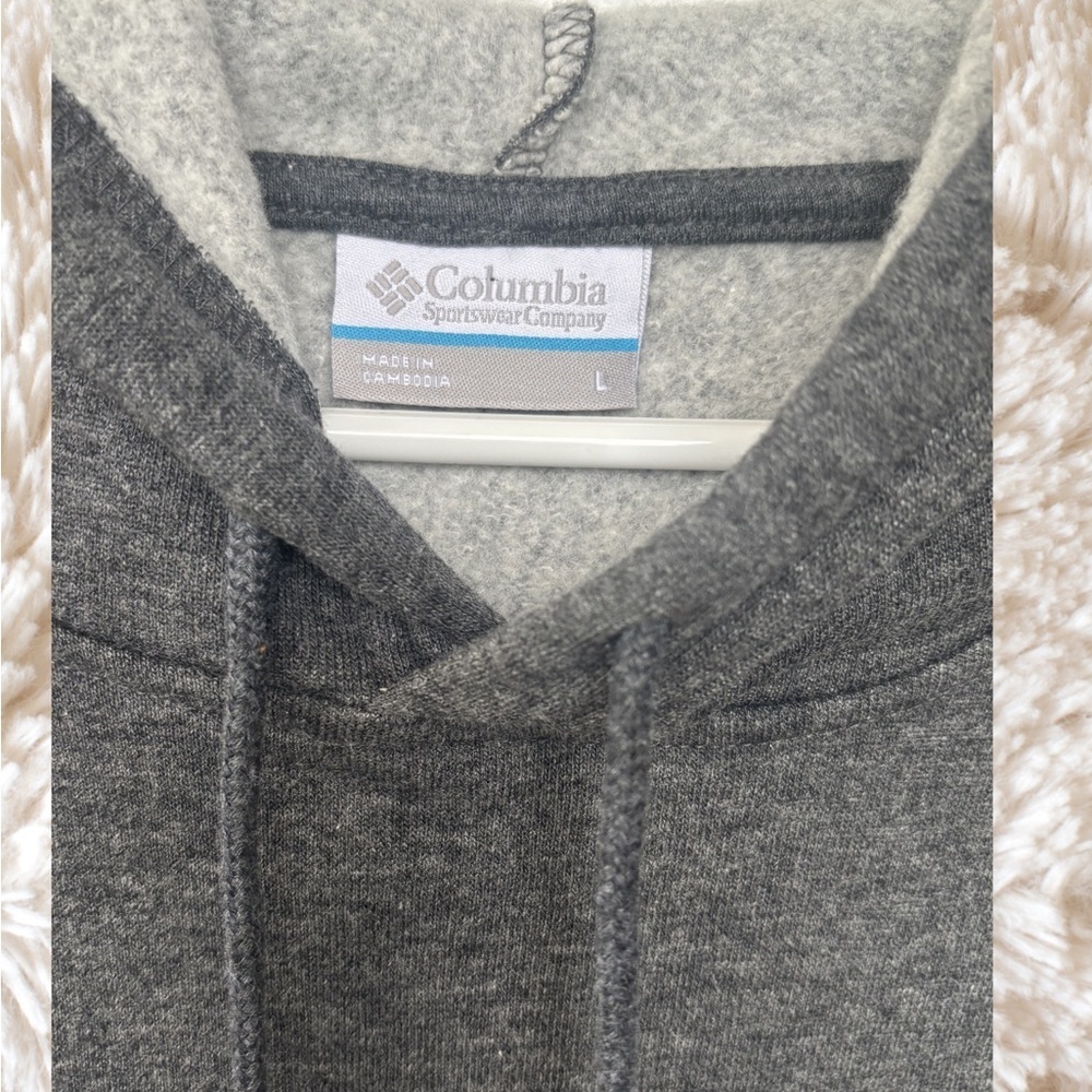Columbia Men's Charcoal Hoodie Sweater - Picture 3 of 7